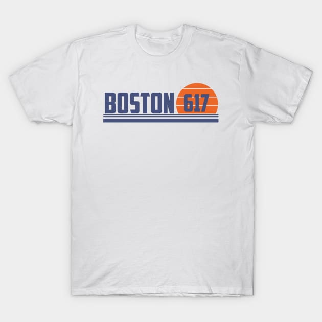 617 Boston Massachusetts Area Code T-Shirt by Eureka Shirts